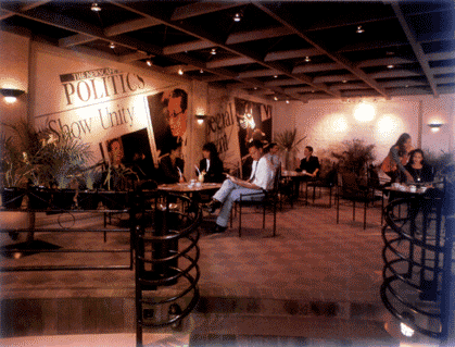Desain Interior “News Cafe” karya Gauri Nasution pada JADEX ‘92