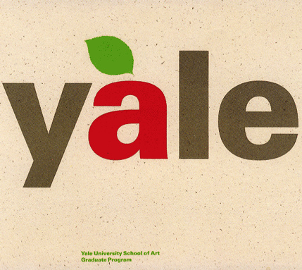 Paul Rand design for a prospectus, Yale University School of Art 1982