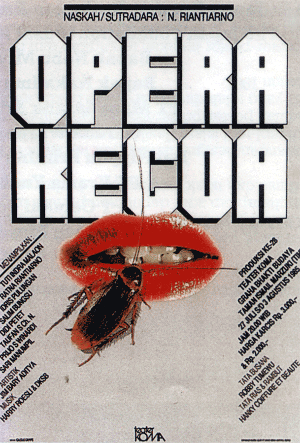 FX Harsono, Poster, “Opera Kecoa”, 1985