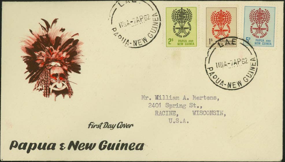 Papua and New Guinea Stamp - UN Campaign