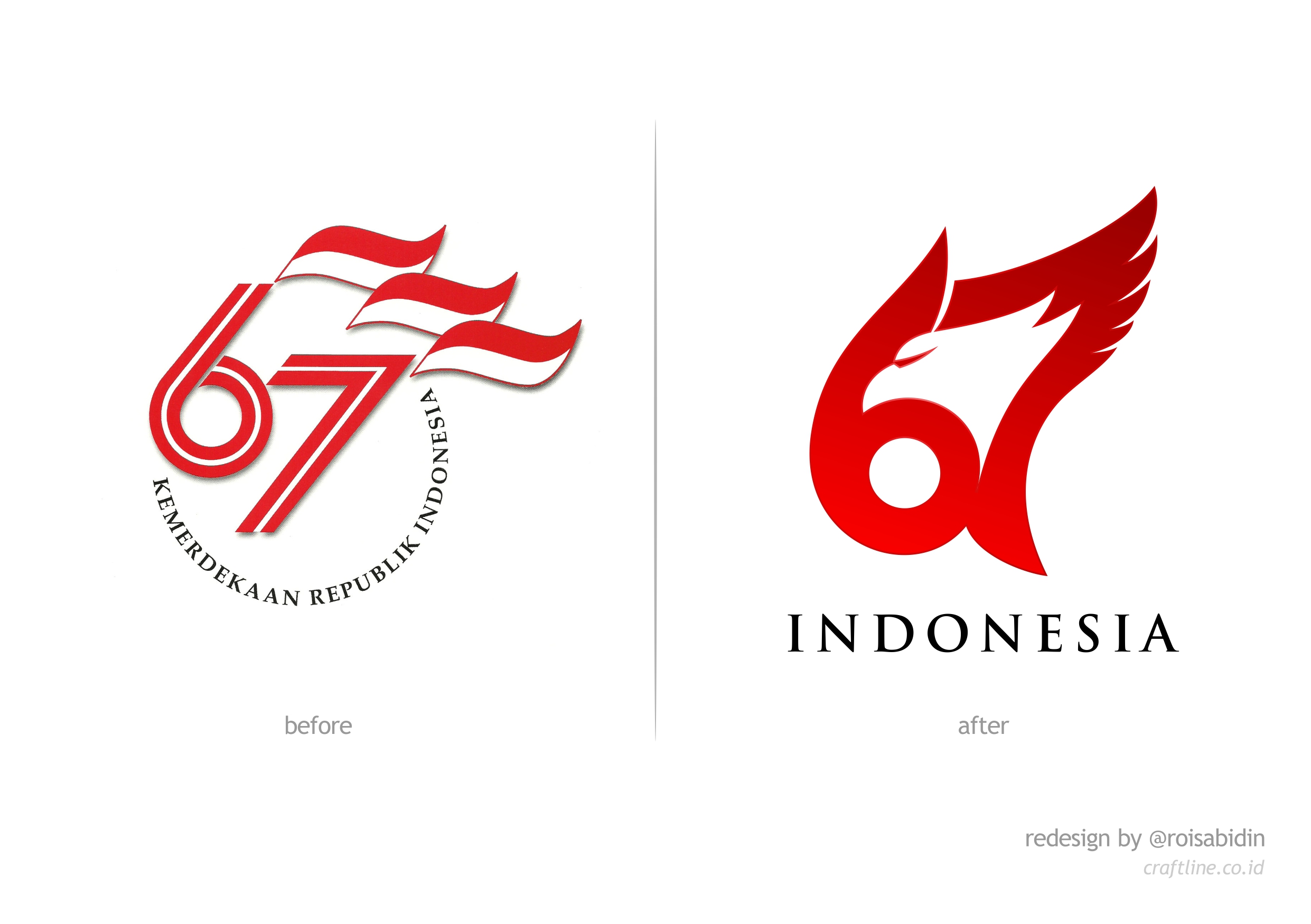 Perwajahan Ulang Logo HUT RI ke-67 oleh Rois Abidin
