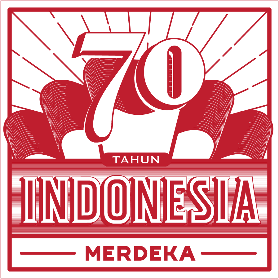 Logo 70 Tahun Indonesia Merdeka rancangan Nigel Sielegar